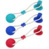 Pet Suction Cup Tug Pet Molar Bite Ball Toy Pet Rope Chew Ball Dog Cleaning Teeth Chew Bite Ball Toy 3