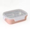 stainless steel tiffin box lunch bento box leakproof stainless steel insulated lunch box with plastic outside 3