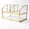 Wholesale black Gold 8 colors Transparent glass display case make up organizer for lipstick 3