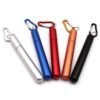 Wholesale FDA Portable Collapsible Drinking Straw Reusable Stainless Steel Telescopic Metal Straw 3