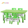 Wholesale children table and chair rectangle plastic desk table chairs set for kindergarten kids use 3