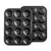 12 round cup mini muffin cake baking tools molds with carbon steel 3