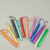 2019 new style creative metal telescopic straw stainless steel collapsible straw set color portable folding drinking straws 3