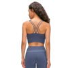 OEM Custom Lady Yoga Solid Color Sports bra Women Gym Fitness Wear Sexy Sport wear yoga bra 3