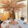 Pink Silk Flower Artificial Cherry Spring Plum Peach Blossom Flower Branch Tree Wedding Decoration Trees 3