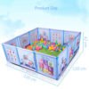 Hot Product Plastic Folding Guard Protection Infant Crawling Guardrail Step foldable baby Safety playpen fence 3