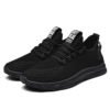 China New style manufacturersblack black sneakers custom cheap running shoes flying fabric shoes 3