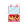 Stocked leak proof airtight seal lid Kids leak proof plastic 4 compartments tiffin bento lunch box 3