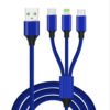 SIPU 3 in 1 Micro USB Charger Charging Cable Data Sync Cord for Android Samsung 3