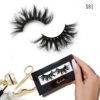 7D Volume 25mm Real Mink Eyelashes 100% Handmade Vendor OEM silk lashes 3