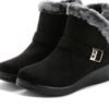 Winter new high to help casual sport shoes women keep warm buckle snow boot fashion plus velvet mother shoes 3