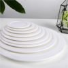 Wholesale Stock Manufacturer Hotel White Dinning Plate Canteen Round Restaurant White Melamine Plate 10 Inch 3