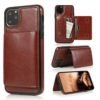 For iPhone 11 Pro Max 7/8 Wallet Case Crazy Horse Texture PU Leather Back Cover with Card Slots Phone Case For iPhone 11 PRO 3