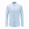 Custom casual design long sleeve mens camisas 100% cotton chemise homme oxford dress shirt 3