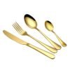 Amazon Hot Sell Stainless Steel Gold Plated Custom Cutlery Wholesale 3