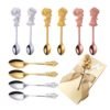 Couple Set Cutlery Box Spoon Gold Coffee Tea Weeding Stainless Steel Metal Favors Return Door Wedding Gifts For Guests Souvenirs 3