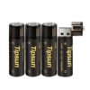 high capacity 1.5v 1000mah rechargeable battery usb aa batteries 3