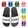 Custom Logo Slide Sandal Wholesale pantufla,Chinese Unisex Leather House Bathroom Home Indoor Emoji Eva Rubber Slipper For Women 3