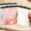Food Grade Silicone Freezer Bags, Reusable Silicone Food Storage Bag 3