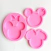 silicone key chains mould mouse head shaped keychain mold Silicone keyring mold crystal silicone molds 3