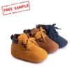 Free sample ankle cover lace-up outdoor sport baby Walking boy baby boots 3