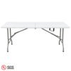 Cheap Foldable 6FT Fold-In-Half Hdpe Plastic Outdoor Folding Rectangular Tables 3