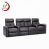 JKY Furniture Wholesale Home Theater Seating Cinema Seats Manual Recliner Sofa With LED Light and USB Charge 3
