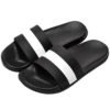 New models casual men and women black slippers flat pvc men slide slipper custom logo slide sandal 2018 soft plain flip flop 3