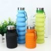 Water Bottles 550ml Portable Silicone Retractable Folding Water Bottle Outdoor Travel Yoga Gym Telescopic Collapsible Sport Tool 3