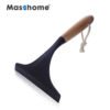 Masthome long Bamboo handle Window Cleaning Tool Window Squeegee wiper Cleaner 3