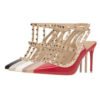 New women high heels rivet pumps sexy stiletto pointed toe sandals red ladies bridal wedding shoes 3