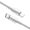 Custom OEM 1m white PD 3A fast charging for lightning to usb type c cable 3
