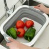 New Foldable Sink Drain Basket Multi-Function Telescopic Wash Fruit Bowl Storage Basket 3