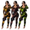 2020 New Women Fashion Sexy Tight Yoga Jumpsuits FM-BN7044 3