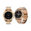 Luxury Metal Gold Steel Smartwatch ip68 Waterproof OEM android ios bluetooth smart watches 3