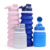 A Traveling Foldable Bpa Free Silicone Drinking Collapsible Sports Water Bottle With Custom Logo 3