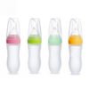 High reputation nmedical standard pure silicone cereal rice paste baby feeding bottle with spoon 3