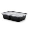 650ML 2 compartment biodegradable food container Take Away Disposable food container 2 compartment 3