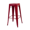 Wholesale commercial furniture stacking industrial style metal bar stool modern high bar stool metal 3