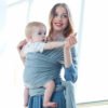 Organic Cotton Front Facing Ergonomic Baby Sling Wrap Carrier 3