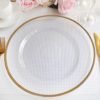 factory custom wholesale clear 13 inch gold rim glass charger plates for wedding party decoration 3