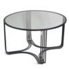Mayco Metal Wire Glass Top Tea Coffee Table for Living Room 3