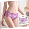 Wholesale ladies seamless Ultra-thin nylon panties Nude sexy short Printed lace panty woman underwear 3