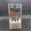 Hot Sales Clear Acrylic Make Up Brush Holder With Lid 3