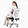 Good Quality Black Swivel Rocking Staff Computer Mesh Fabric Office Chair For 150kgs People Use 3