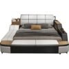 fashional multi-functional smart leather or fabric bed with storage massage modern design on sale wholesale price bedroom 3