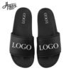 OEM Custom Black Slides Footwear Sandal PVC,Custom Logo Slippers Men Plain Blank Slide Sandal,Slippers Custom Logo Slide Sandal 3