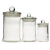150ml 330ml 750ml glass jar lucid food storage container with glass lids 3