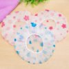 Promotional Popular walter-proof recyclable Semi-transparent EVA Shower Cap 3