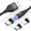 Free Shipping TOPK AM60 1M 18W QC3.0 Magnetic Micro USB ChargeCable 3